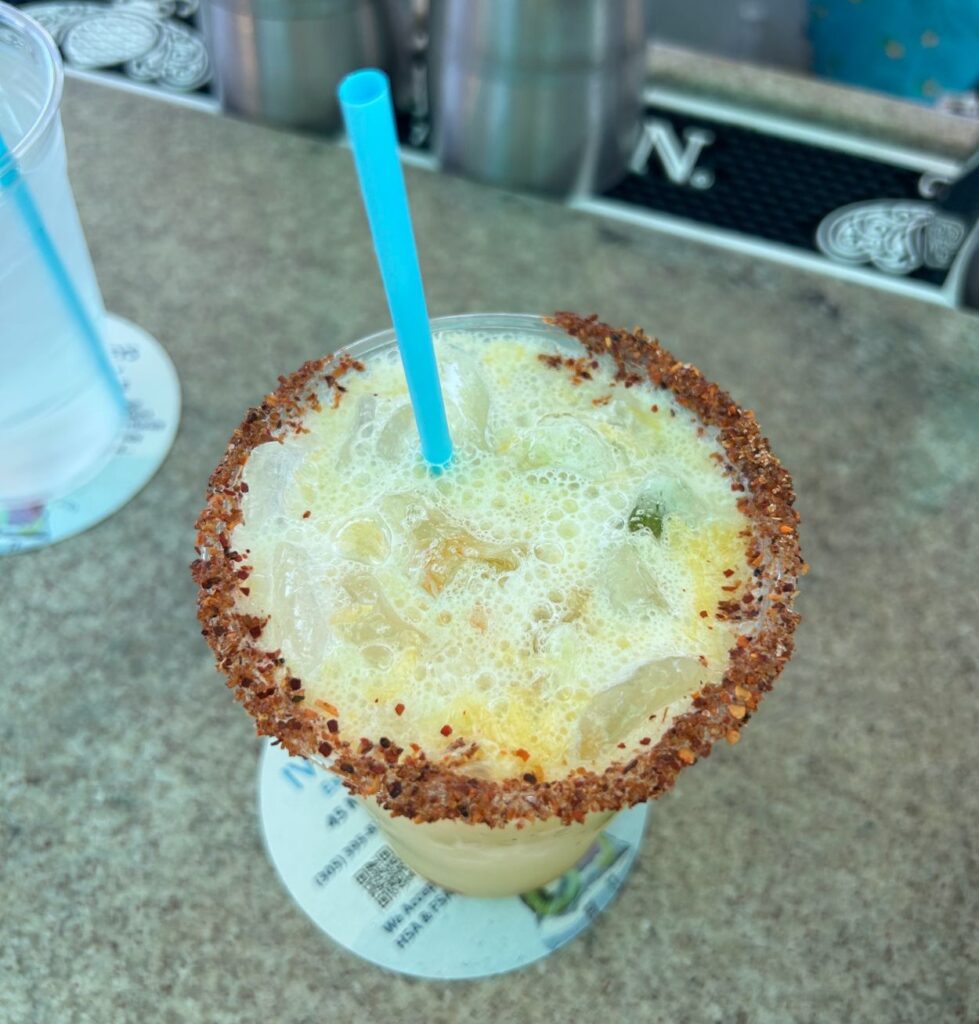 A refreshing drink served at Sky Bar at the Mansion.