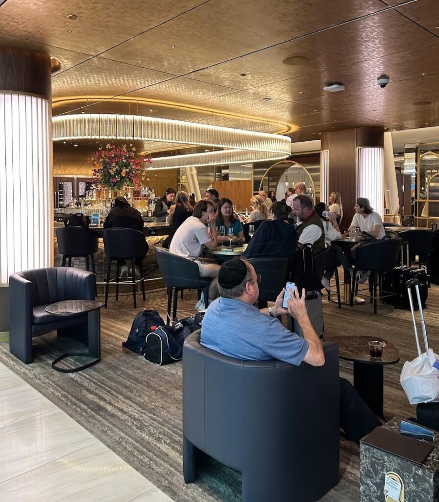 The dedicated lounge area of Delta One Lounge at JFK.