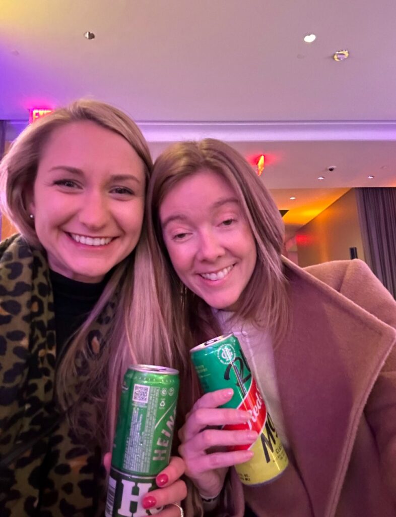 The guests at Studio 8H were received with welcome drinks before the shoot for Saturday Night Live.