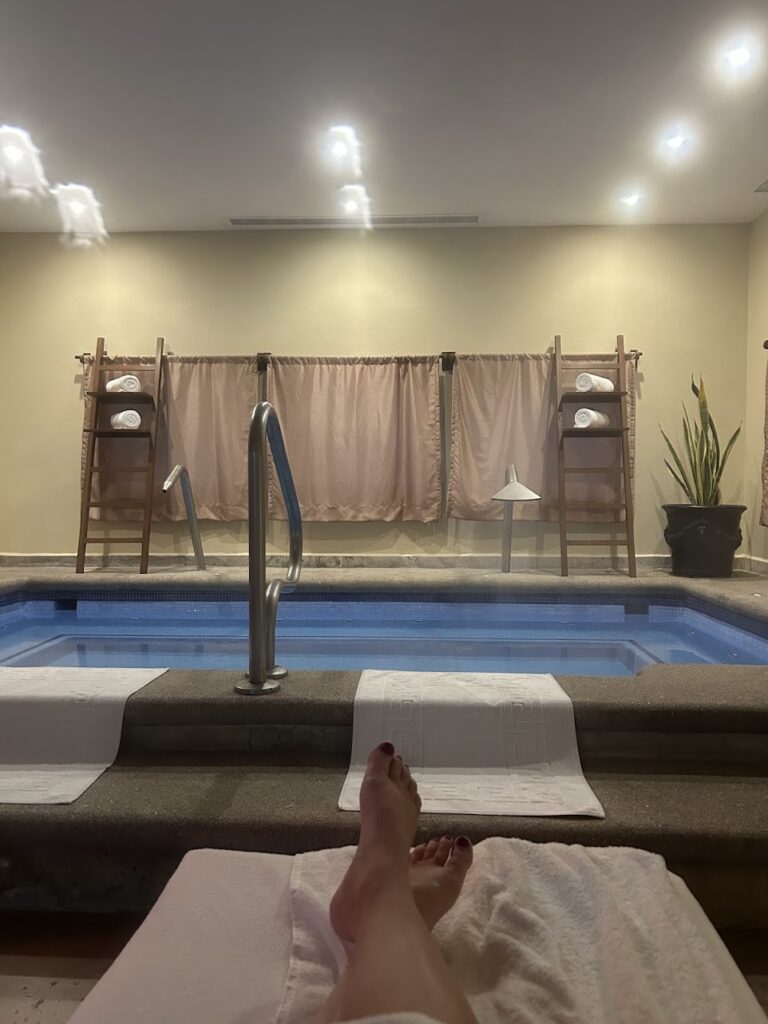 The relaxing spa at Dreams Los Cabos Resort to enjoy on a Los Cabos vacation.