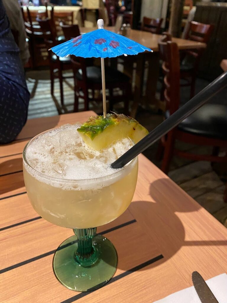 Cocktail served at Coconut Jack’s Waterfront Grille, Bonita Spring