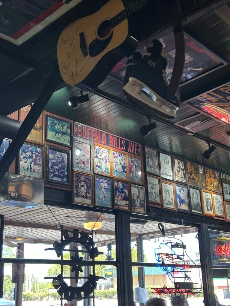 Buffalo Chips Restaurant in Bonita Springs, Florida, is very popular with Buffalo Bills fans