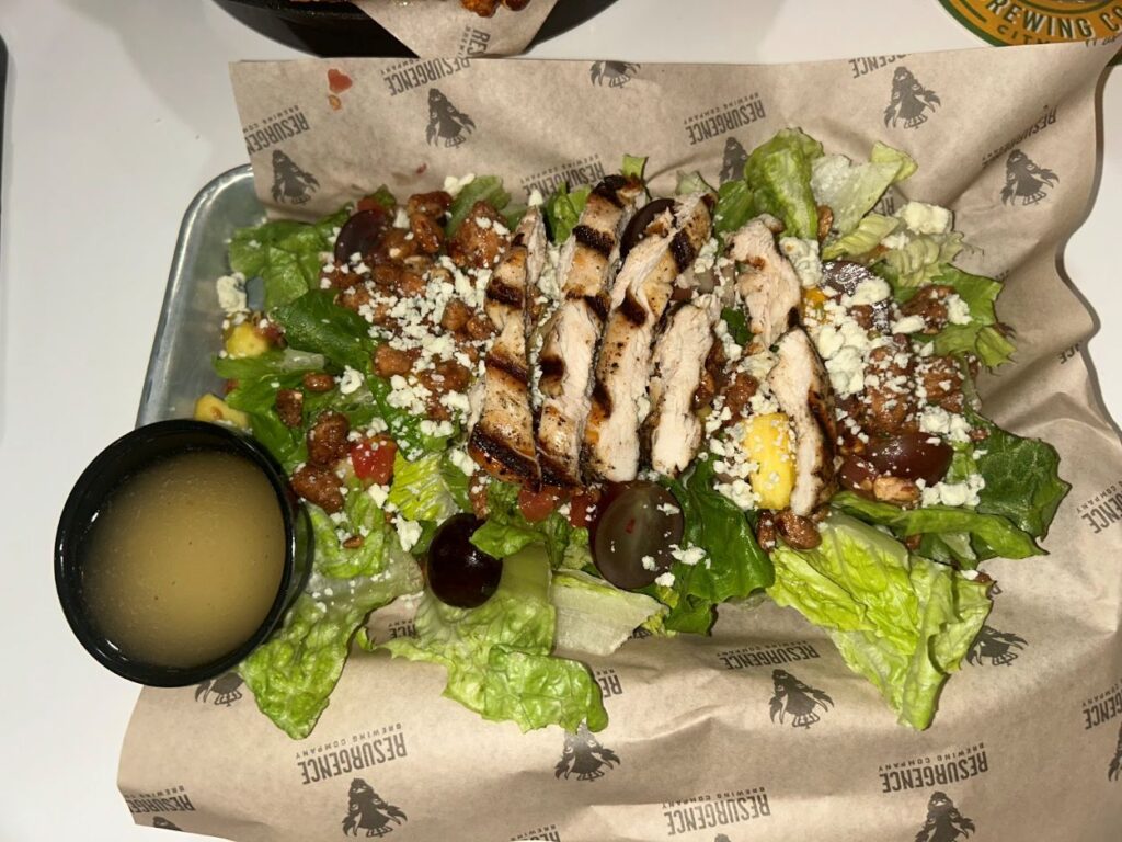 Tropical chicken salad served at Resurgence Brewing Co. in Fort Myers, Florida