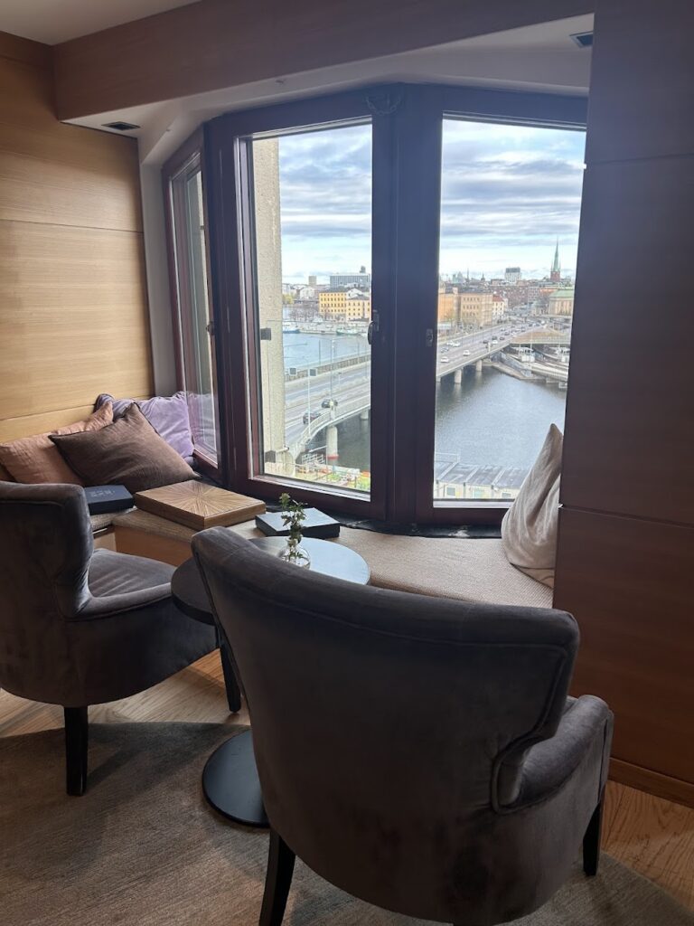 View of the Stockholm city from Hilton Stockholm Slussen, one of the best luxury stays in the town.