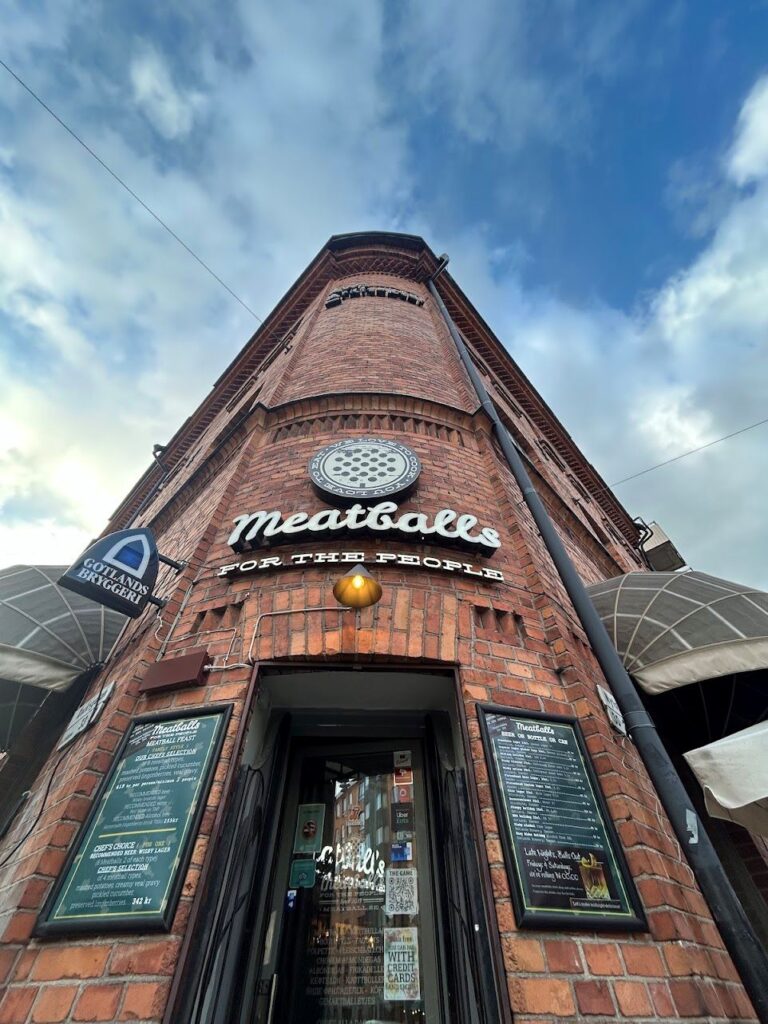 The popular Meatballs for the People restuarant is a must-visit on a Stockholm trip.