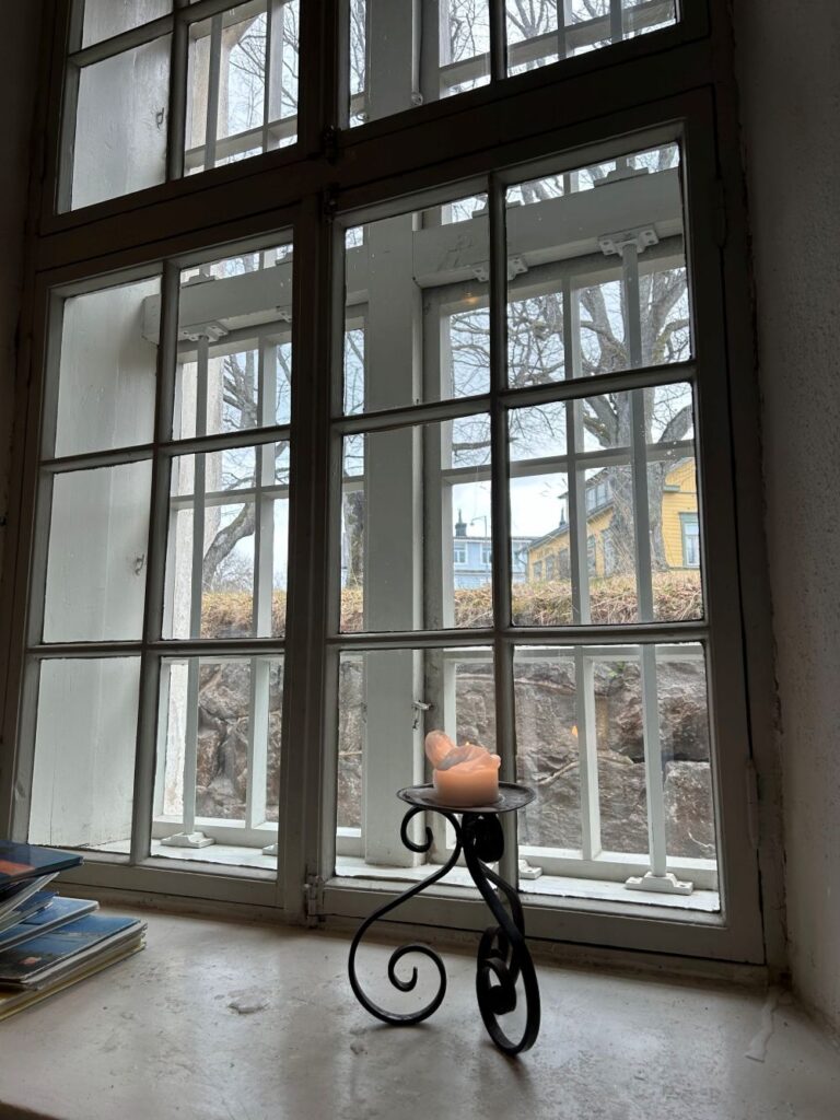Peaceful island views from Suomenlinna Brewery featuring historic architecture and open green spaces