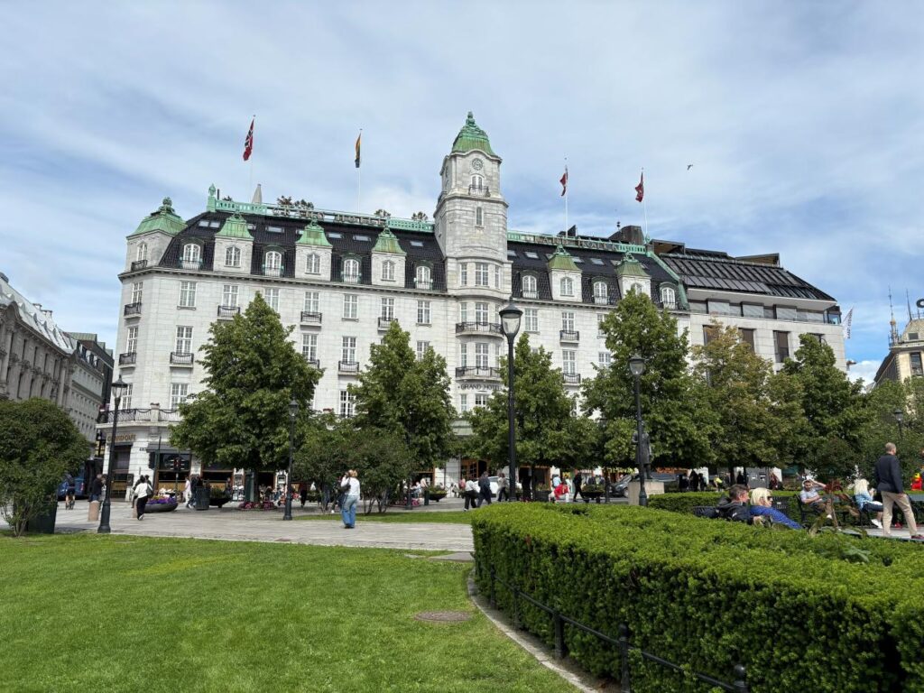 Grand hotel - Oslo, Norway a popular architectural marvel spotted on the Oslo walking tour.