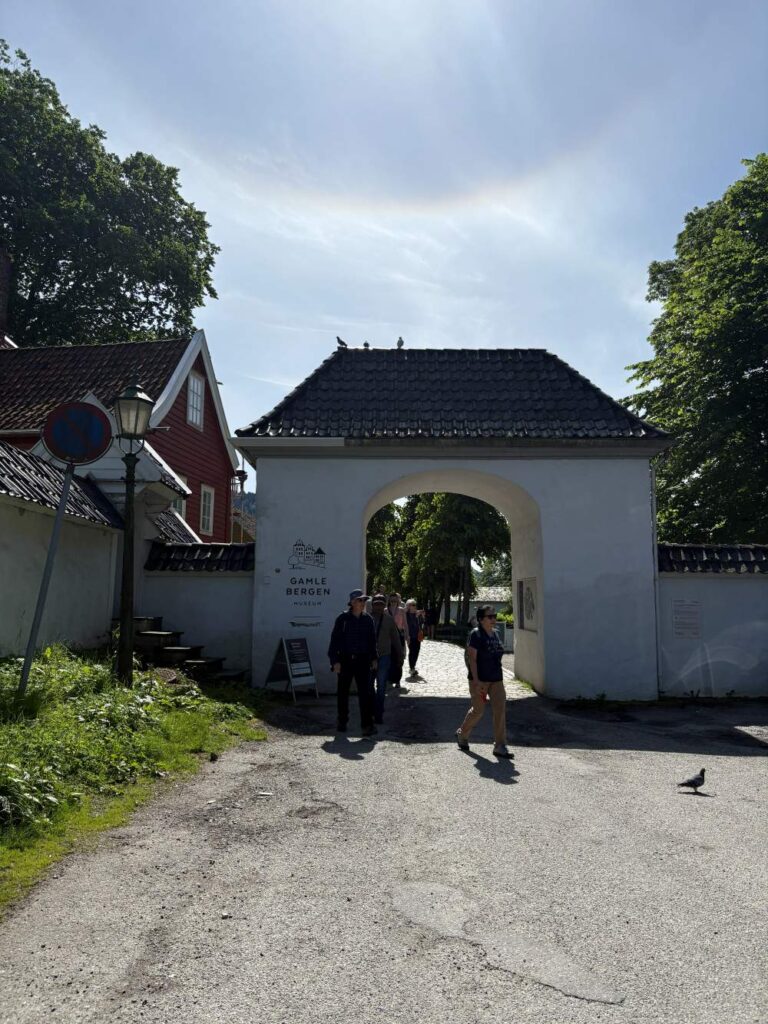 Open-air museum featuring preserved historic buildings at Gamle Bergen Museum