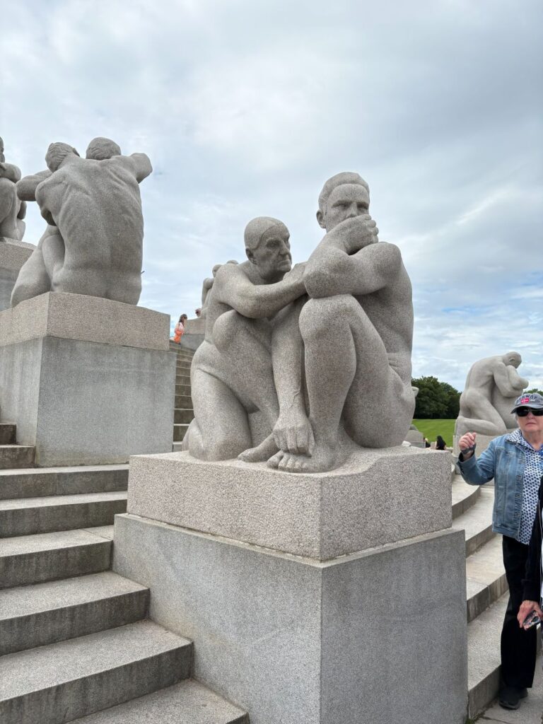 Famous sculpture garden in Oslo's Frogner Park.