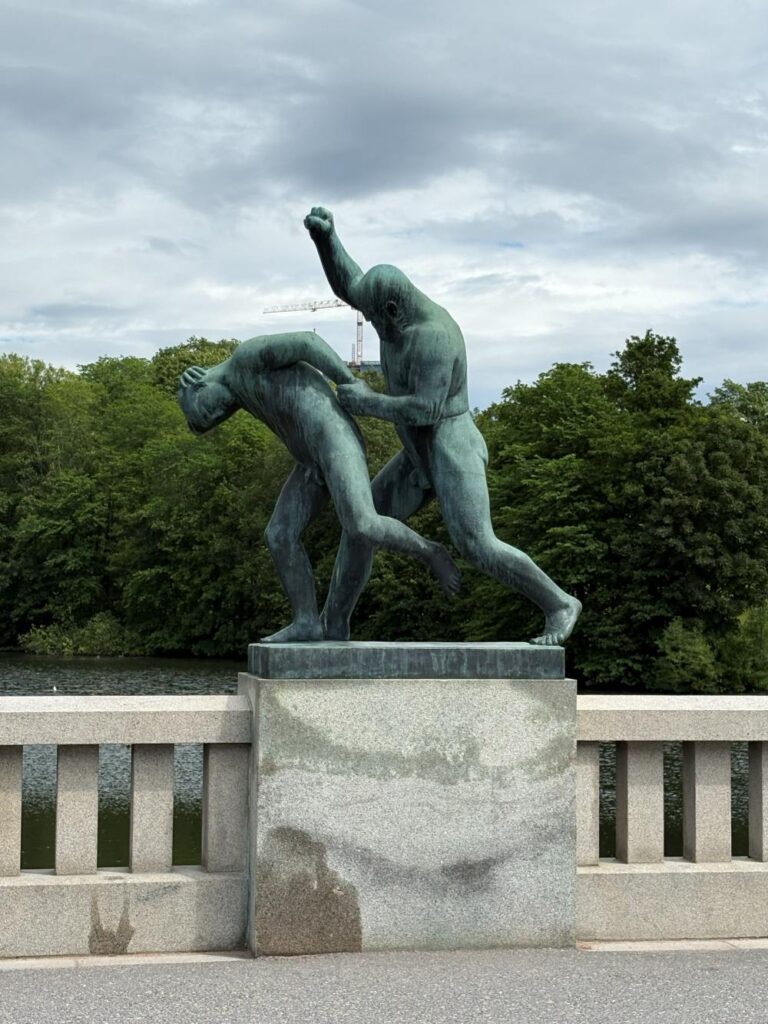 Iconic sculpture collection in Oslo at Frogner Park