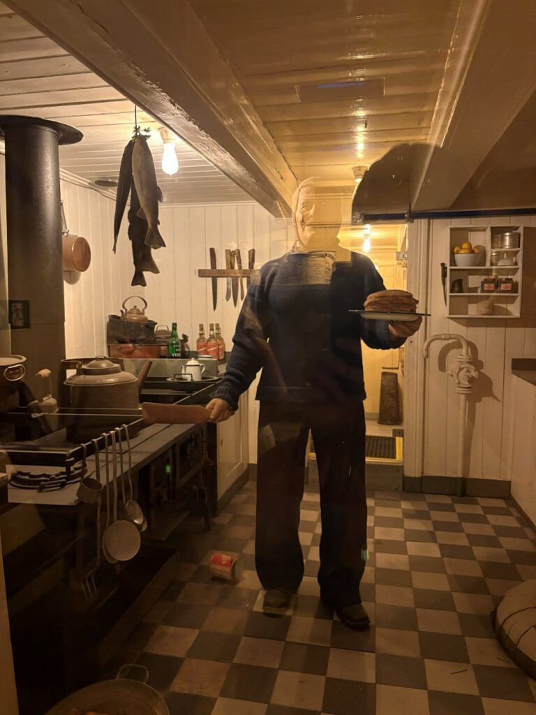 Interactive exhibits inside Oslo's Fram Museum.