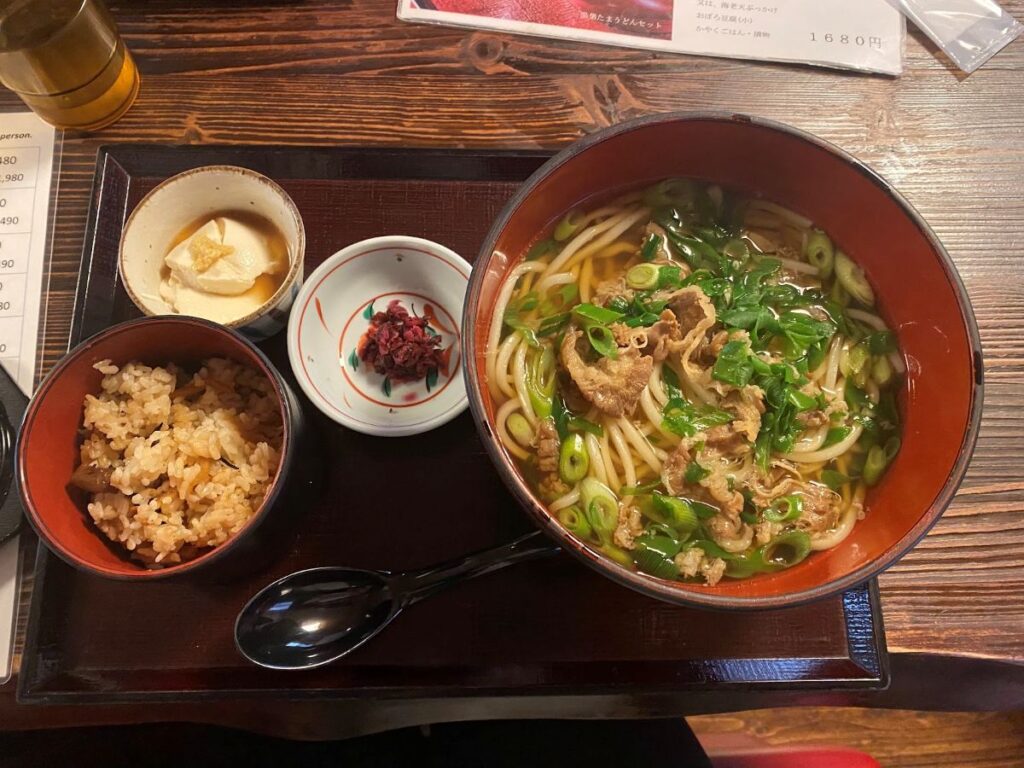 The authentic Japanese food is a must try on a Kyoto trip in fall