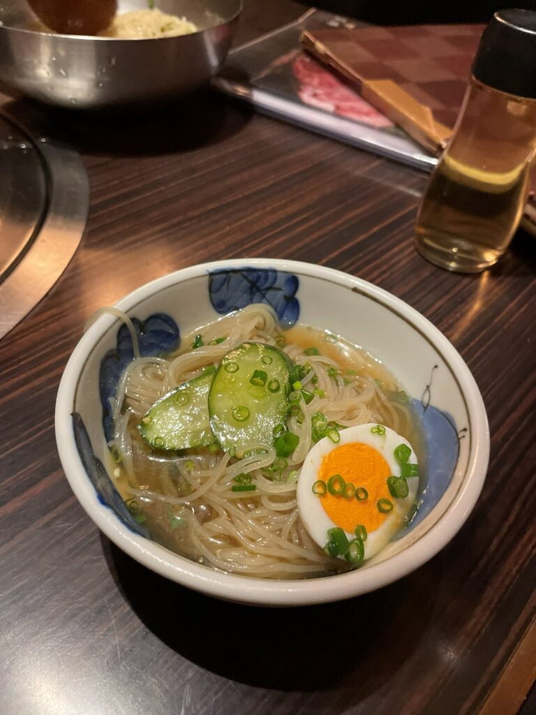 Ramen served in an upscale restaurant in Namba