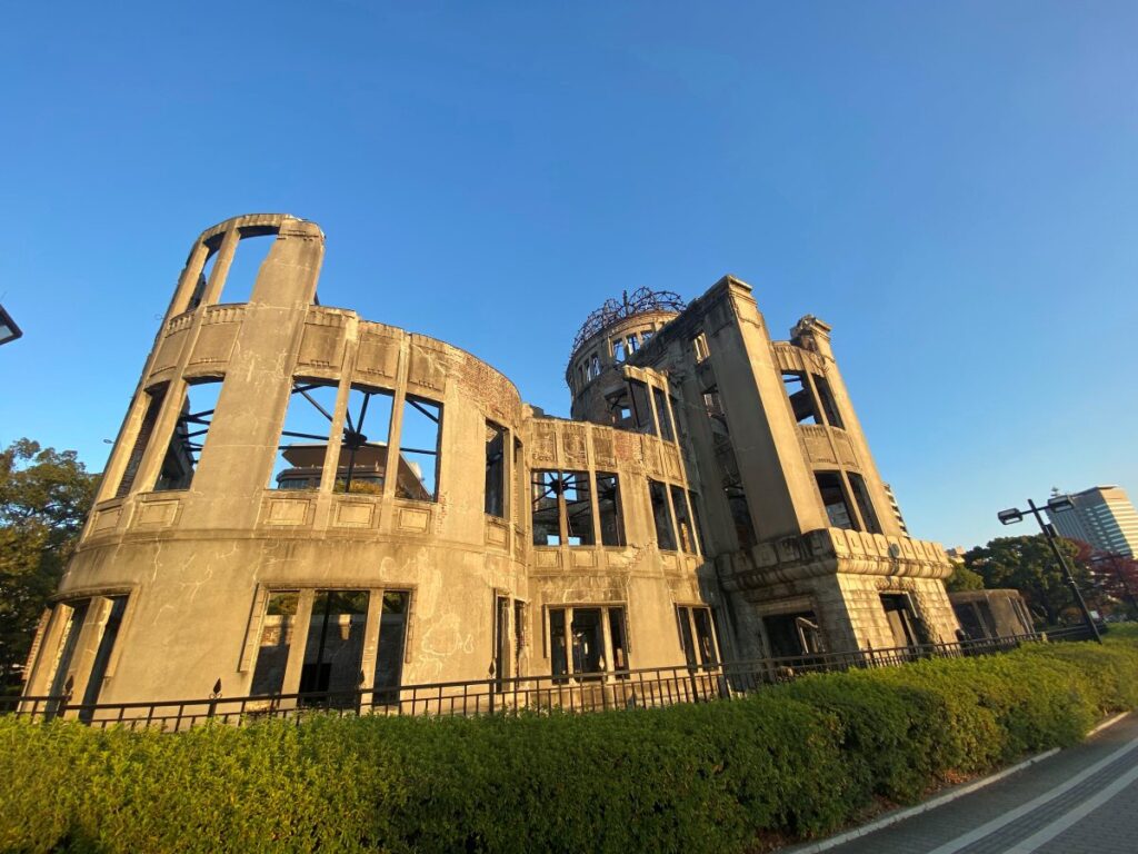 Atomic Bomb Dome in Hiroshima, Japan, preserved as a powerful symbol of the city's history and peace