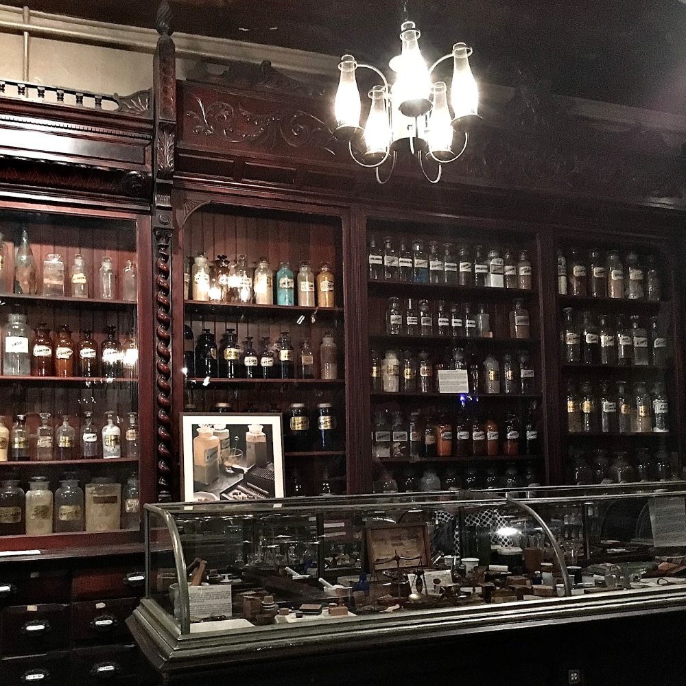 Historic New Orleans Pharmacy Museum during a two-day haunted New Orleans trip through the French Quarter