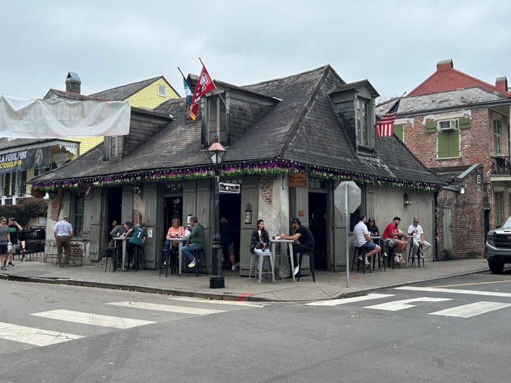 Lafitte’s Blacksmith Shop Bar is a popular bar with history of VooDoo Daquiri
