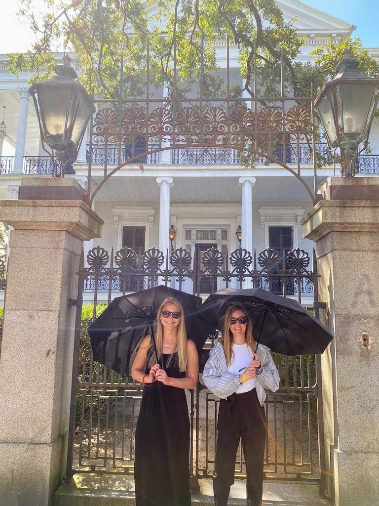 Walking through the Garden District on a two-day ghostly New Orleans itinerary with historic homes and atmospheric streets
