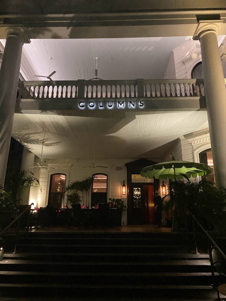 The Columns Hotel in New Orleans featured on a 2 Day Haunted New Orleans Itinerary of historic hotels and spooky legends