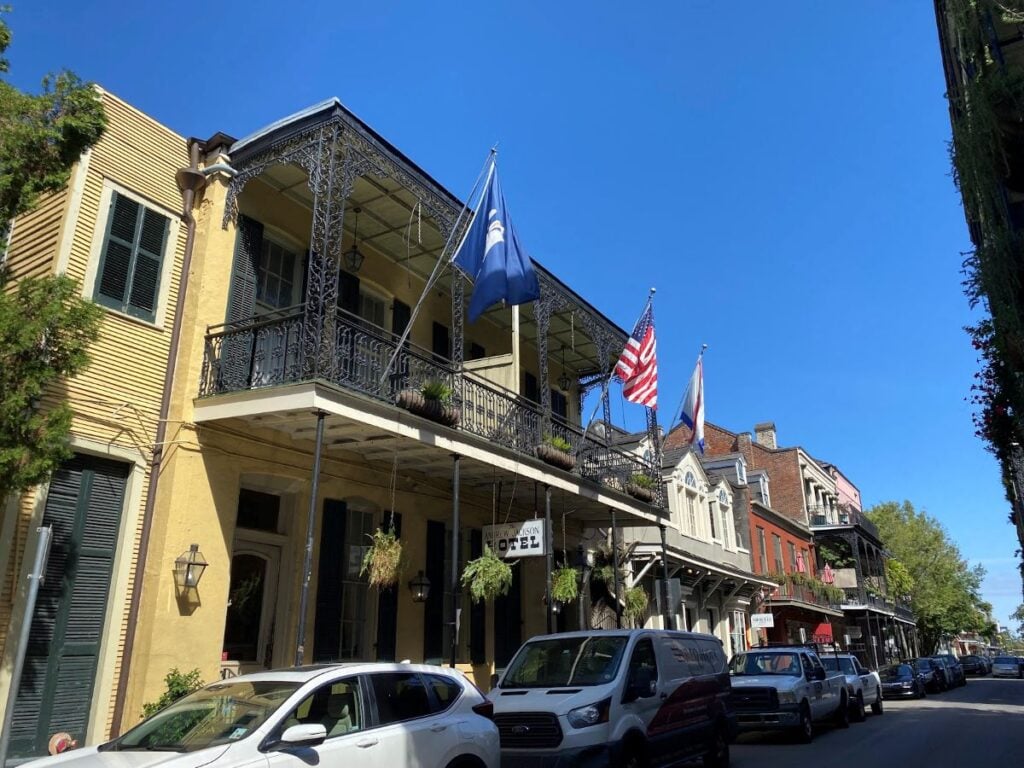 Andrew Jackson Hotel in New Orleans featured on a 2 Day Haunted New Orleans Itinerary of historic and reportedly haunted hotels