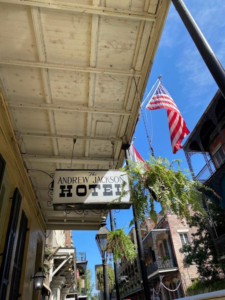 Place d’Armes Hotel in the French Quarter during a two-day haunted New Orleans trip exploring historic accommodations